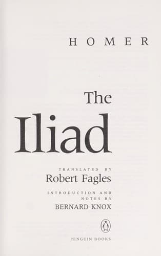 Cover of The Iliad by Homer